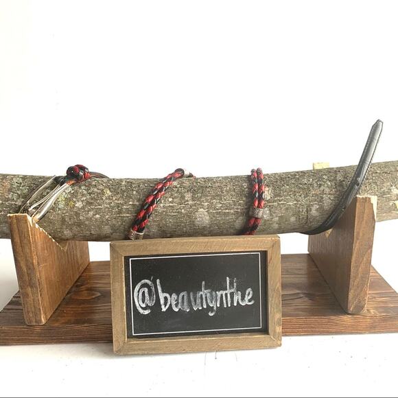 ❗️$5 CLEARANCE ❗️Brighton thin red and black braided belt - Picture 1 of 9